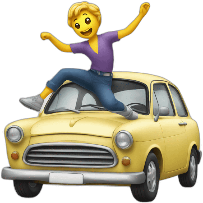 dancing car emoji