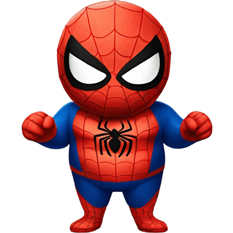 A fat spider man emoji