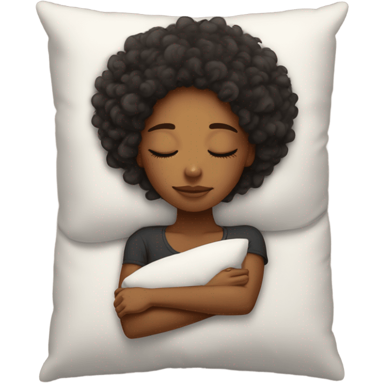 Sleeping black girl  emoji