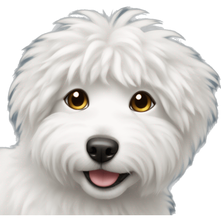 White fluffy dog emoji