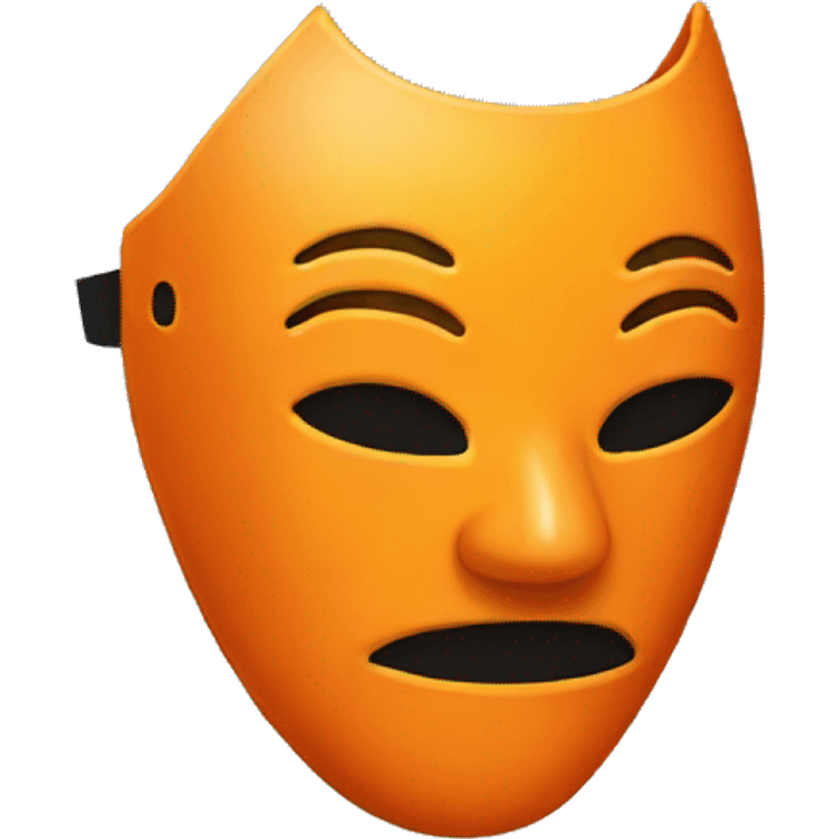 Orange mask  emoji