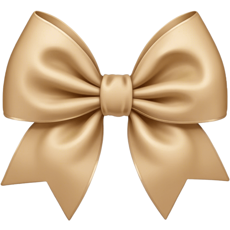 Beige bow emoji