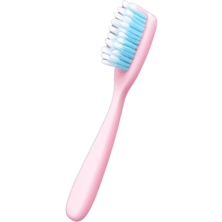 light pink toothbrush  emoji