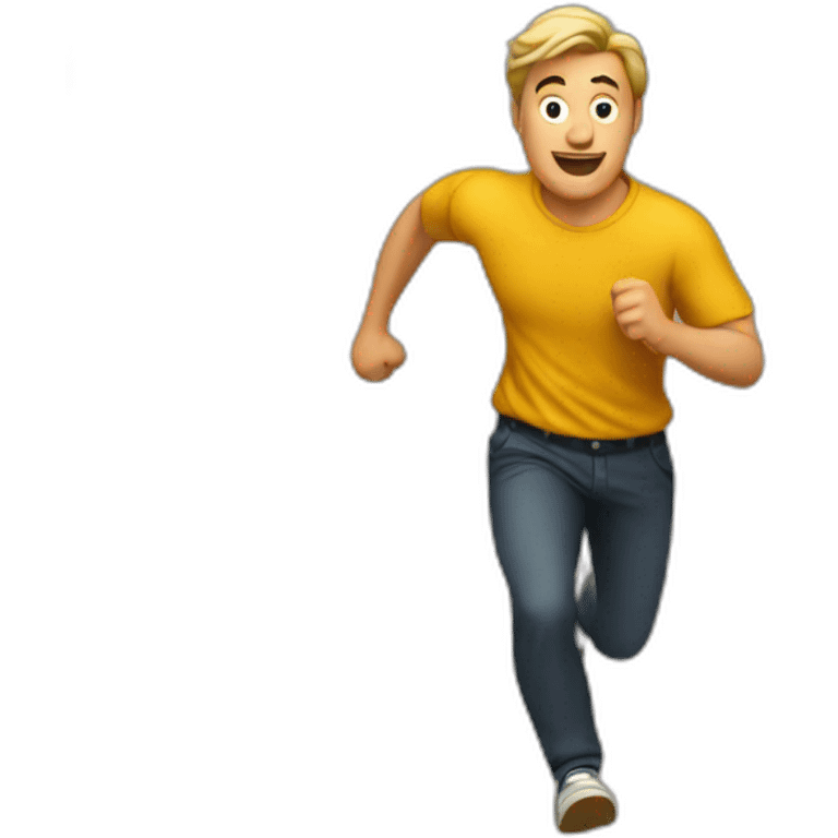 a man with a lot of girl running after him emoji