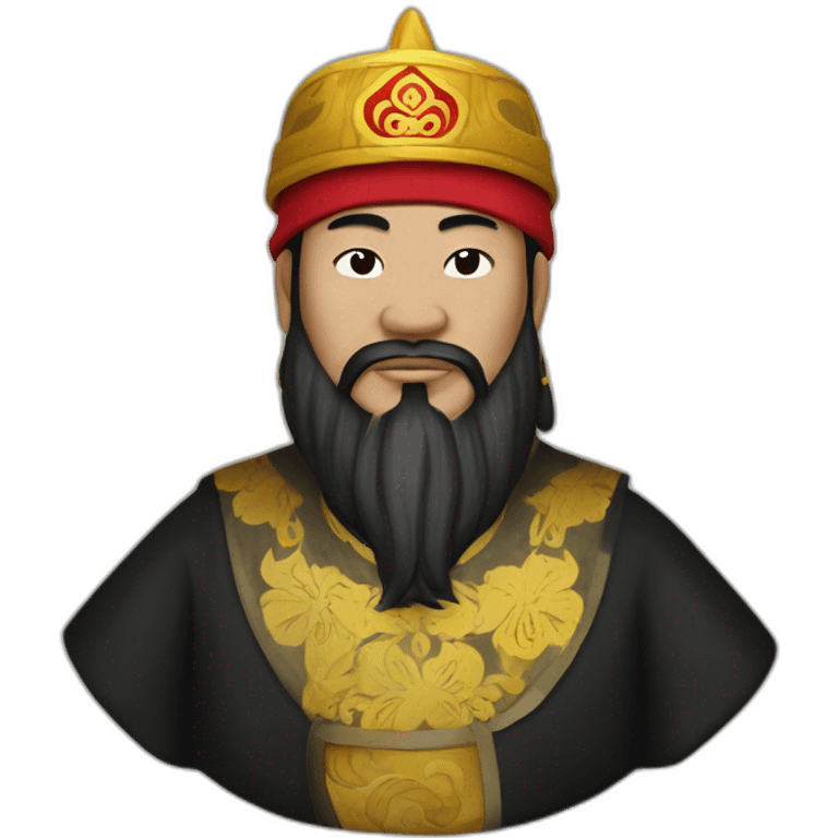 Mongol Sultan, Black Kingly Turban, Black Kingly Clothing  emoji