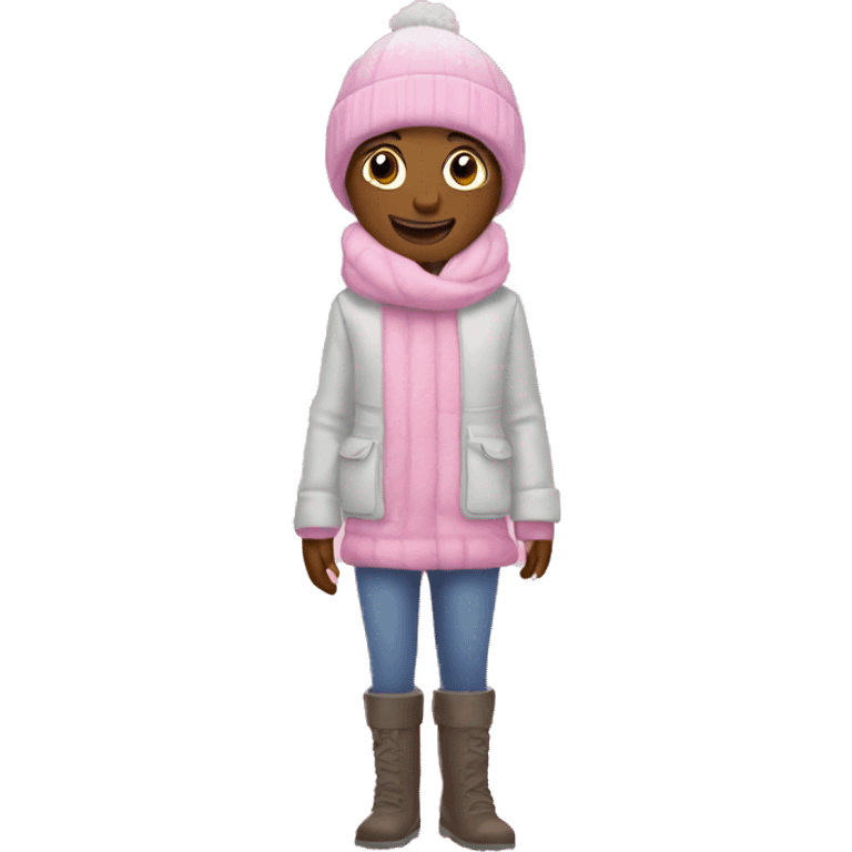 Pink winter tres emoji