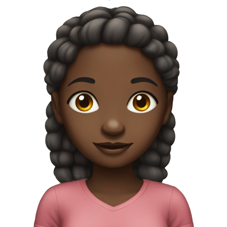 cute african girl emoji