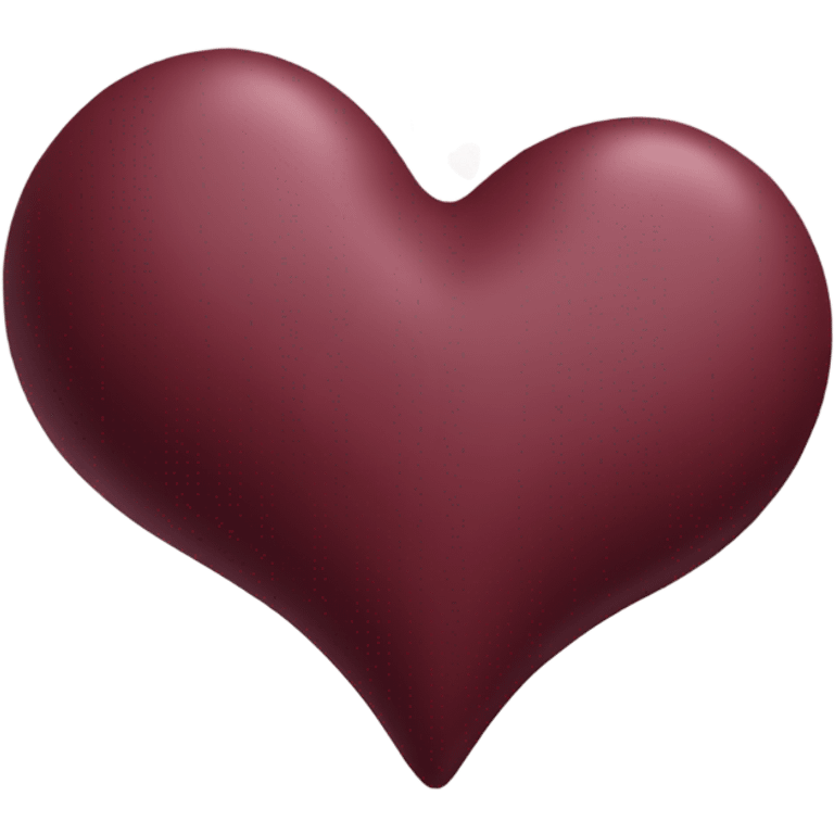 The burgundy heart emoji