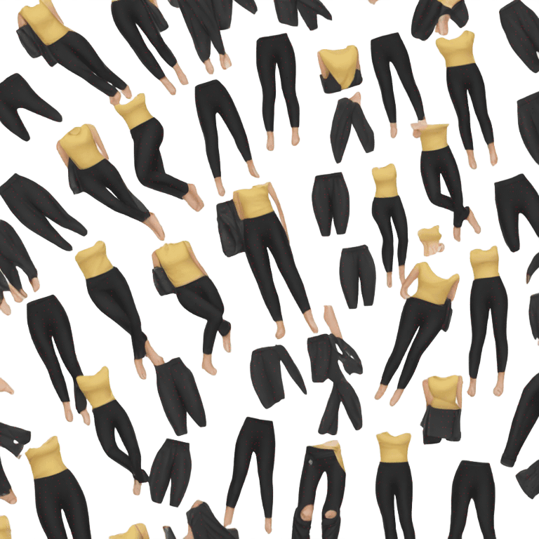 One pair of black leggings emoji