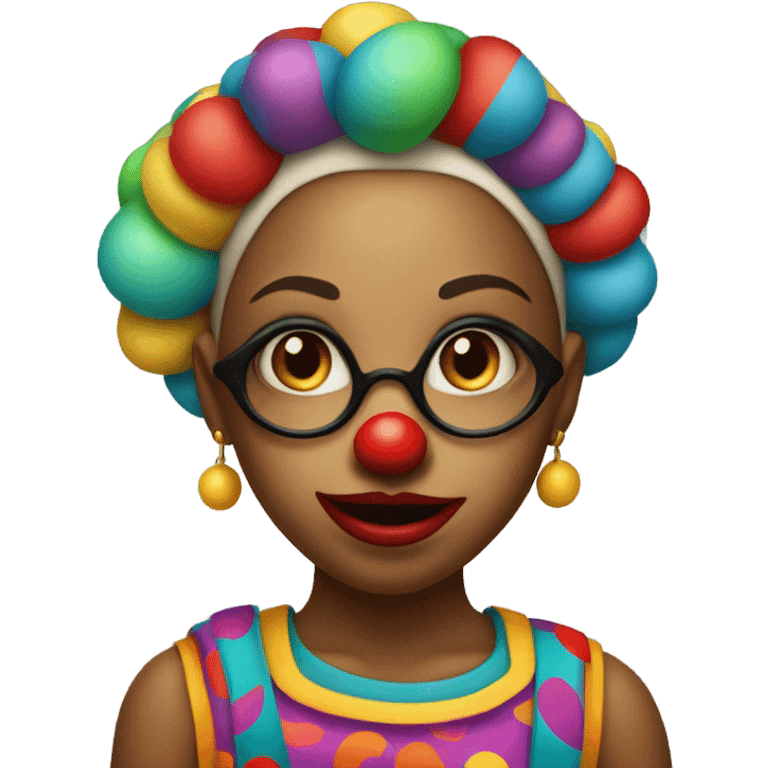 Girl in a clown suit  emoji