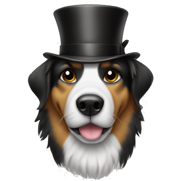 dog in a top hat emoji