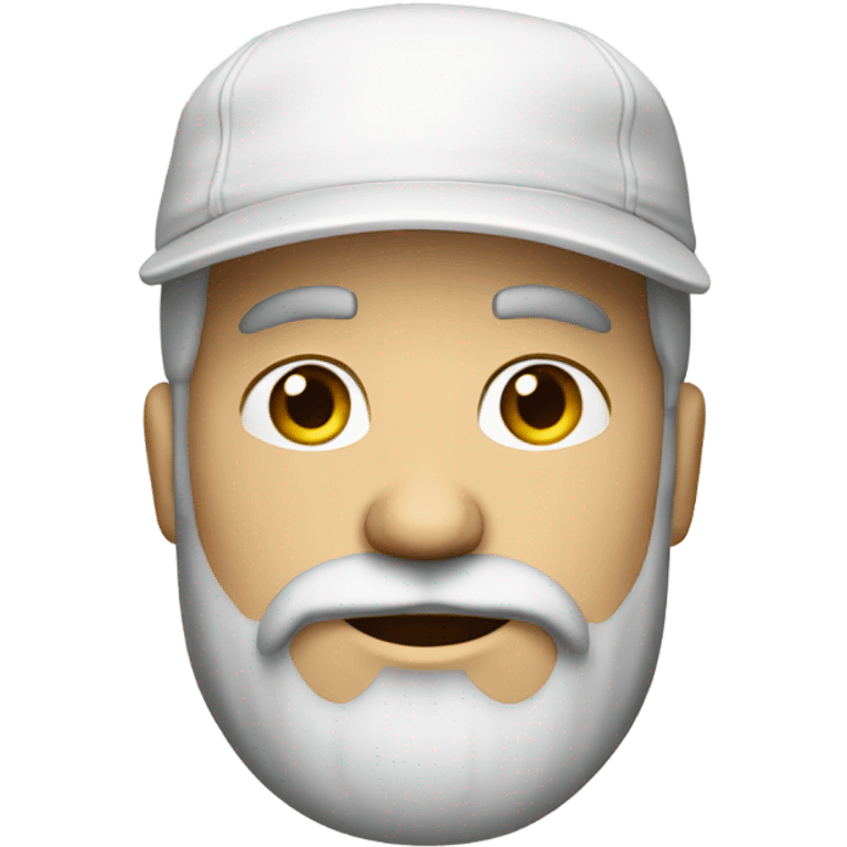 white man with a beard and a backwards hat emoji