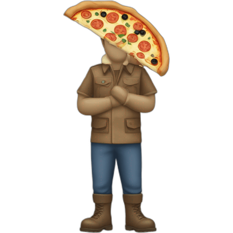 dart wader waiting pizza emoji