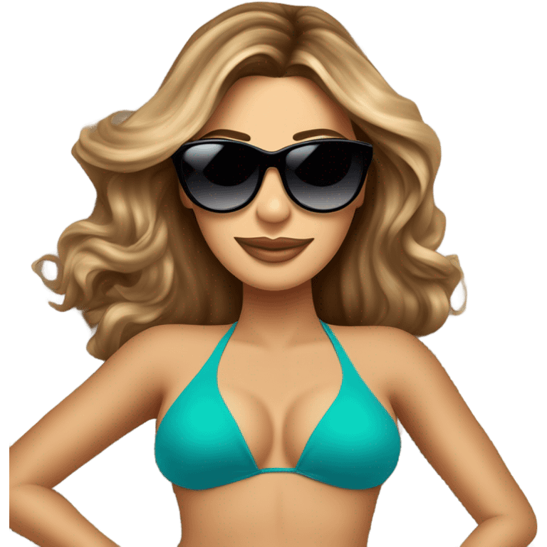 sofia vergara sunbathing emoji