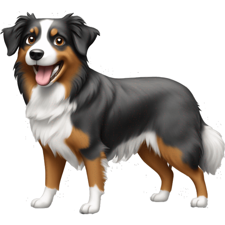 Anvil with Jumping Australian shepherd  emoji