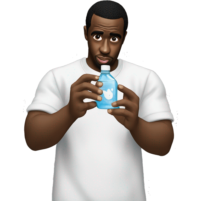 P diddy holding baby oil  emoji