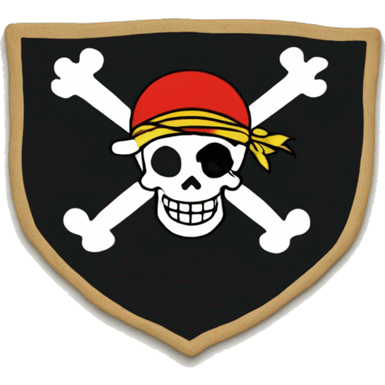 One piece pirates flag emoji