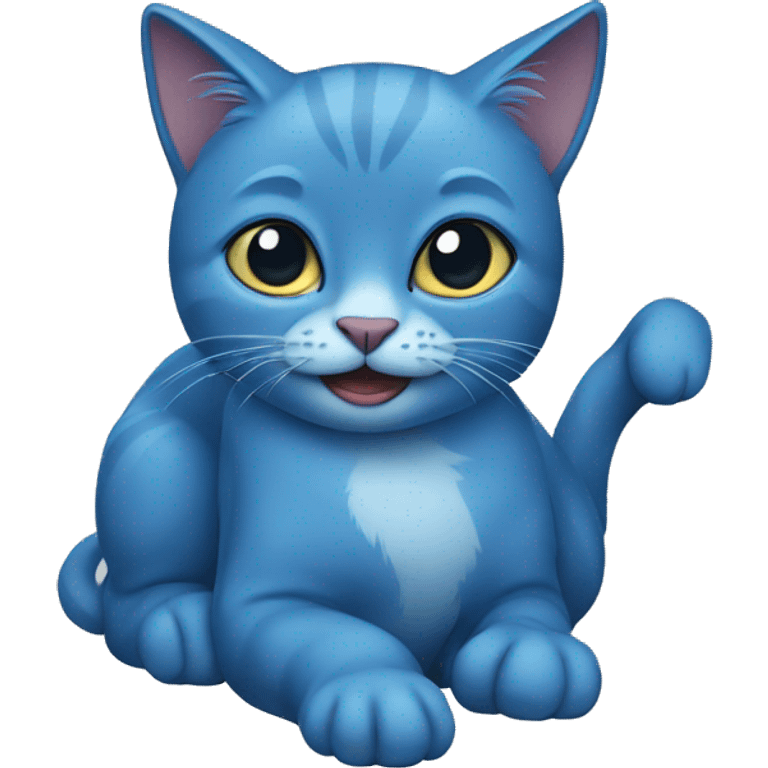 Blue cat emoji