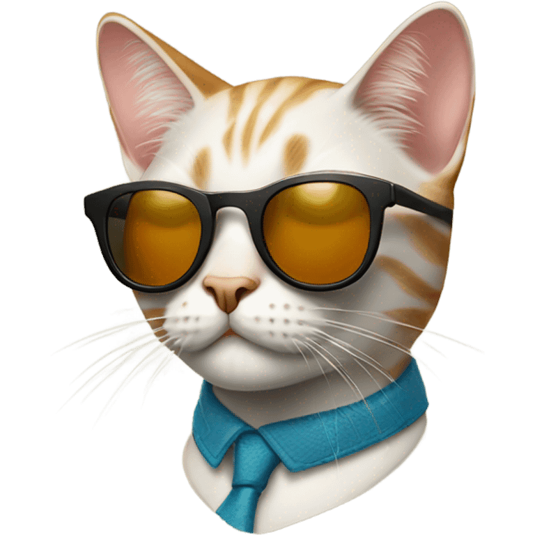 Cat with sunglasses emoji