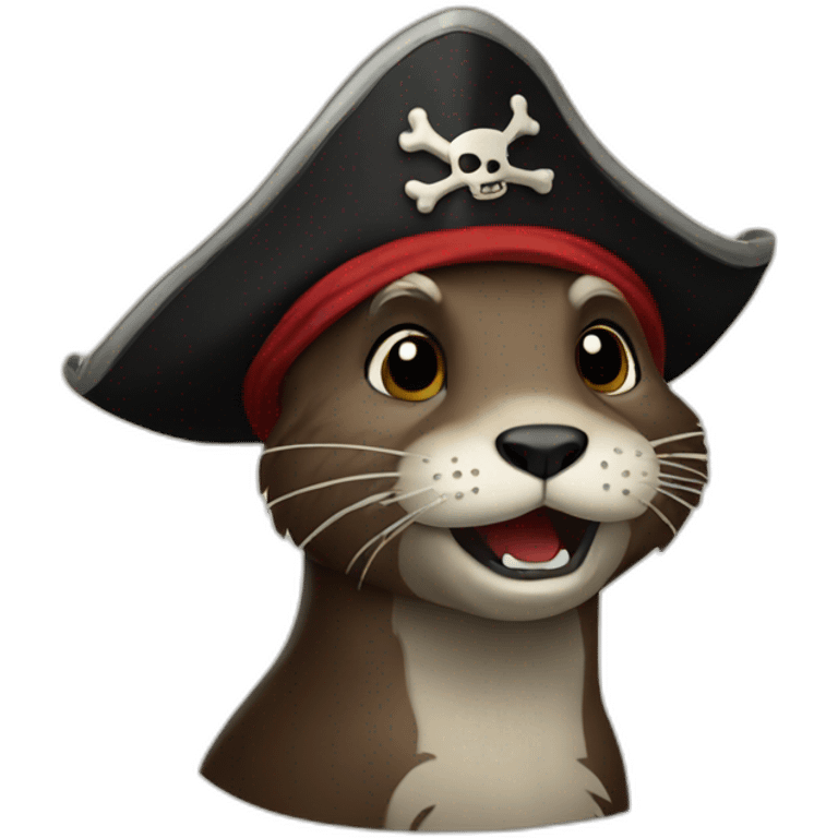 pirate otter emoji