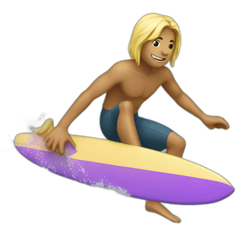 sea and surfer emoji