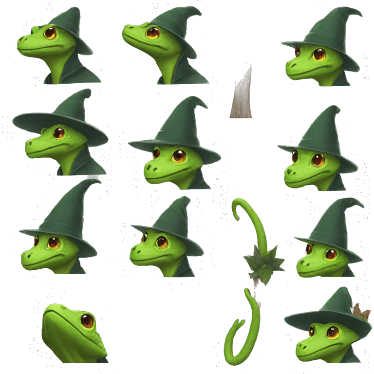 Lizard wizard emoji