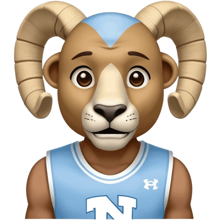 UNC Tar Heels rameses mascot emoji