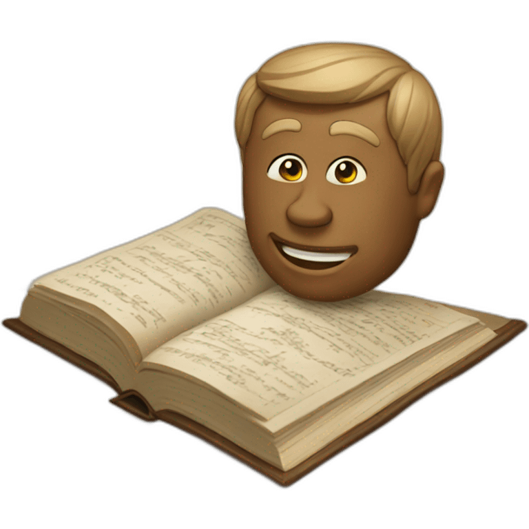 Estudando história emoji