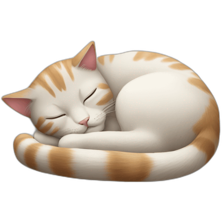 Cat sleeping emoji