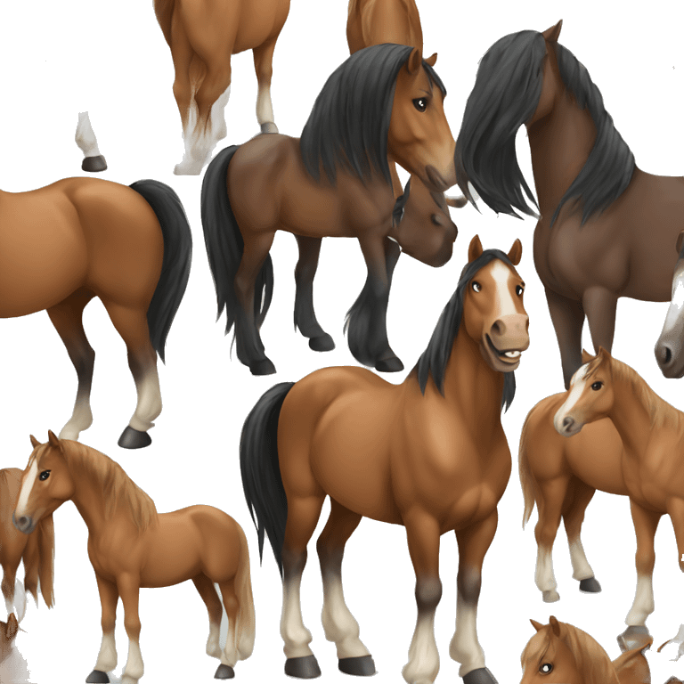 Horses  emoji