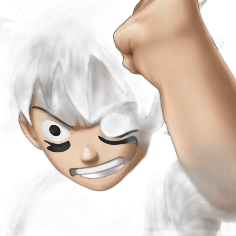 Luffy gear 5 One piece emoji