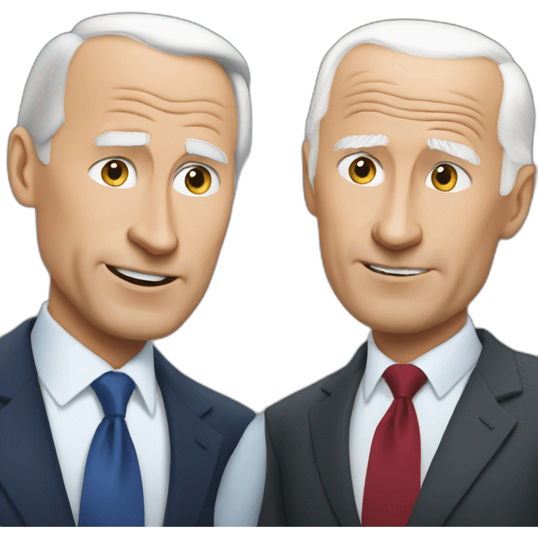 Putin fight with biden emoji