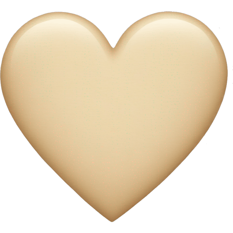 a beige heart emoji