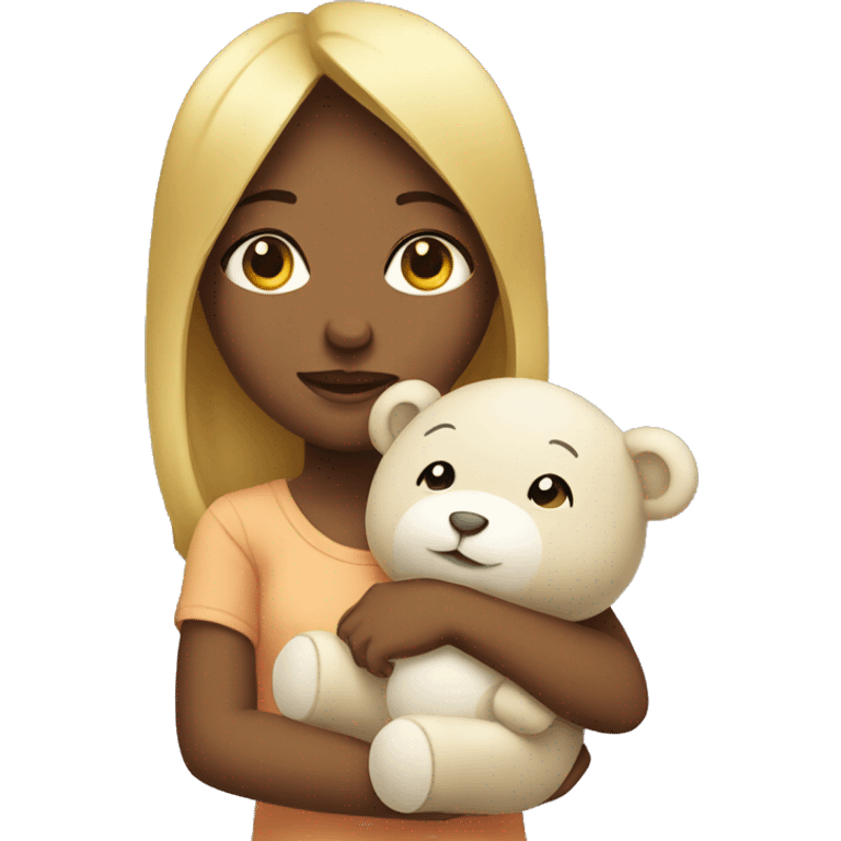 girl with baby plushy emoji