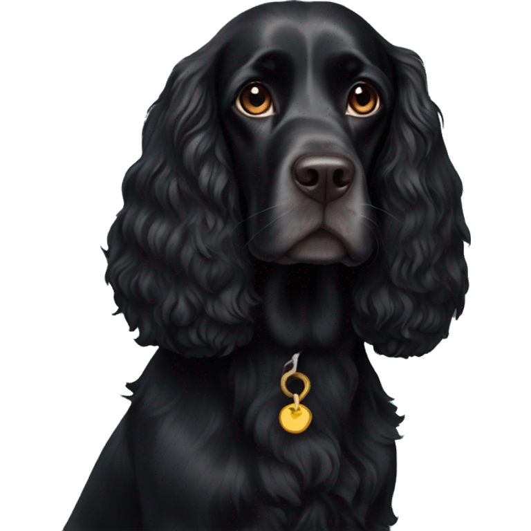 Black spaniel emoji