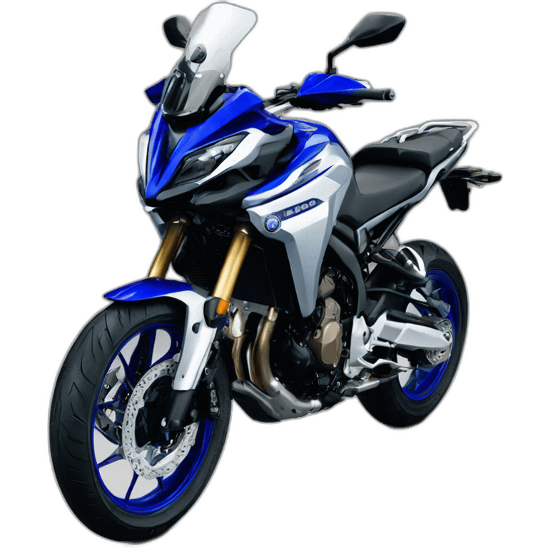 Yamaha tracer 7 icon performance blue and silver emoji