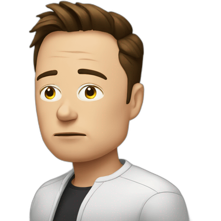 elon musk sad emoji