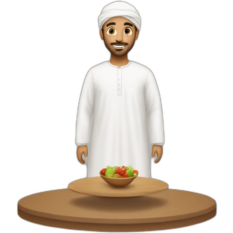 Man wearing omani dishdasha emoji