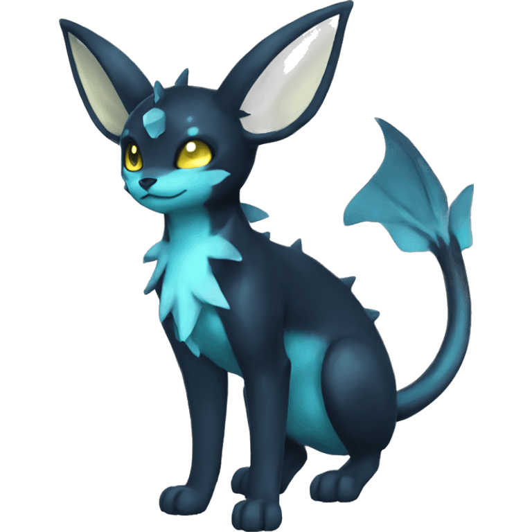 Umbreon-Vaporeon full body emoji