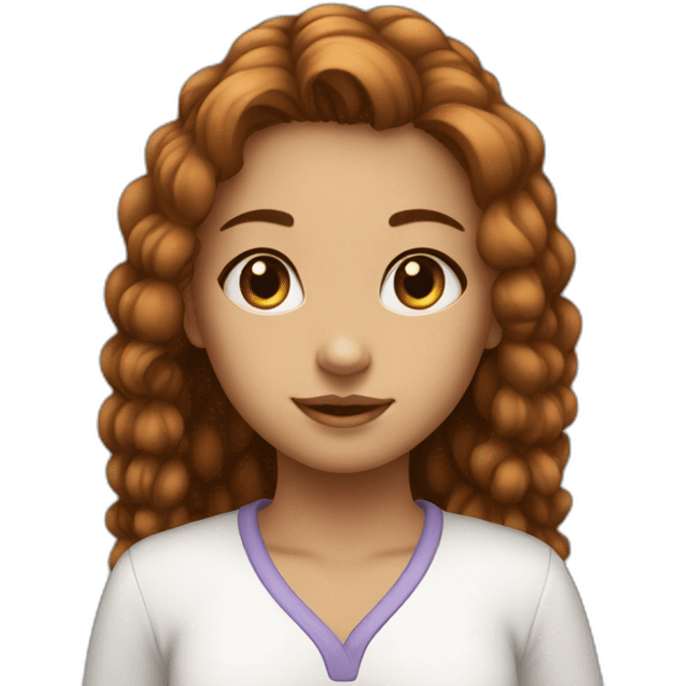 Girl with name plate of moni emoji