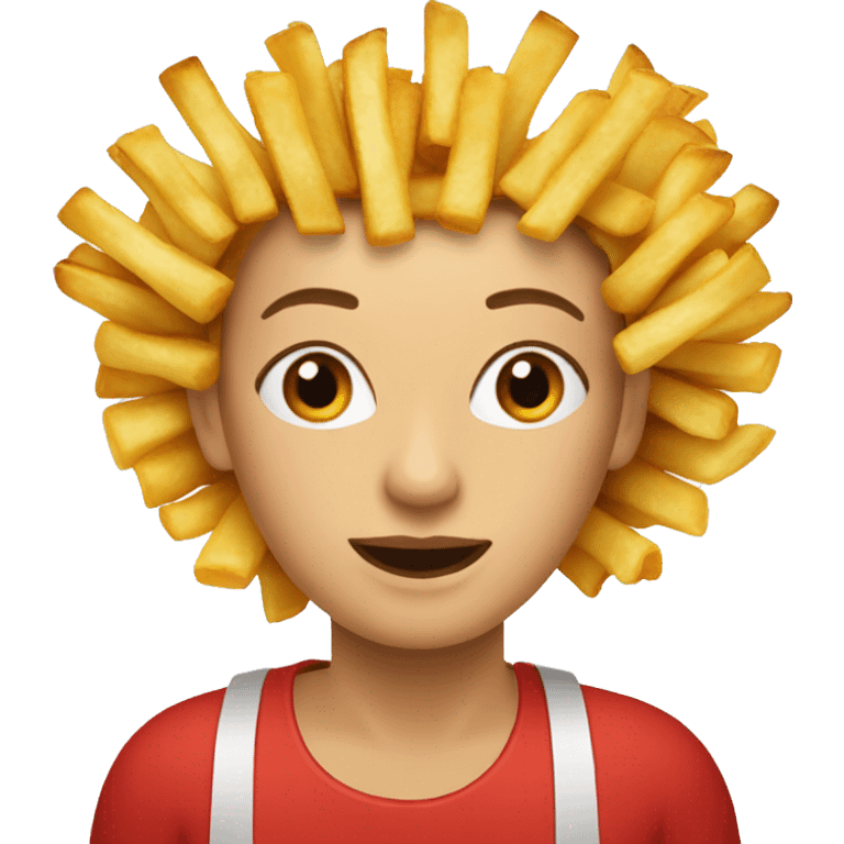 2 french fry women emoji