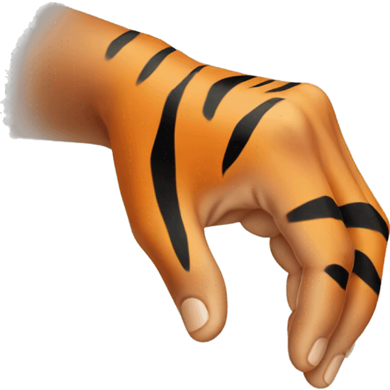 hand doing tiger pose  emoji