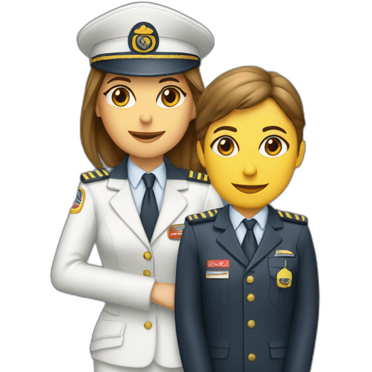 Aeroplano, con una mujer piloto emoji