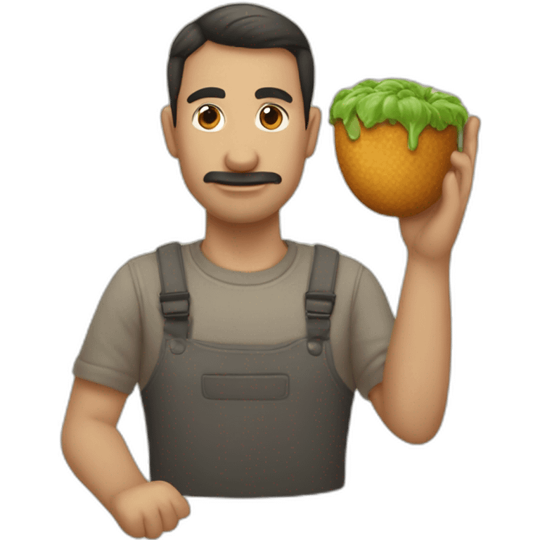 mano con dedo de en medio levantado y el resto en puño emoji