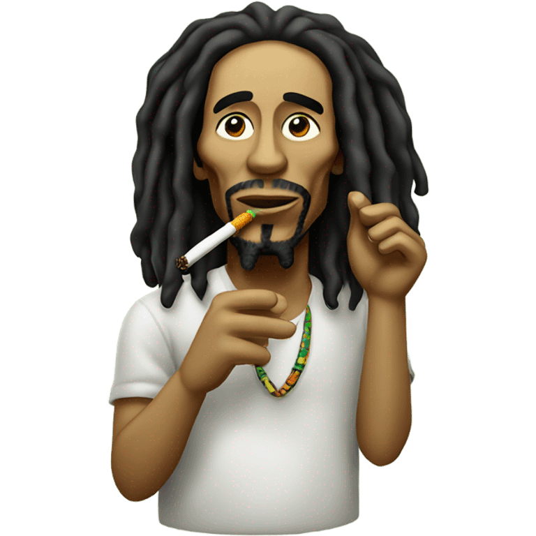 bob marley smoking joint emoji