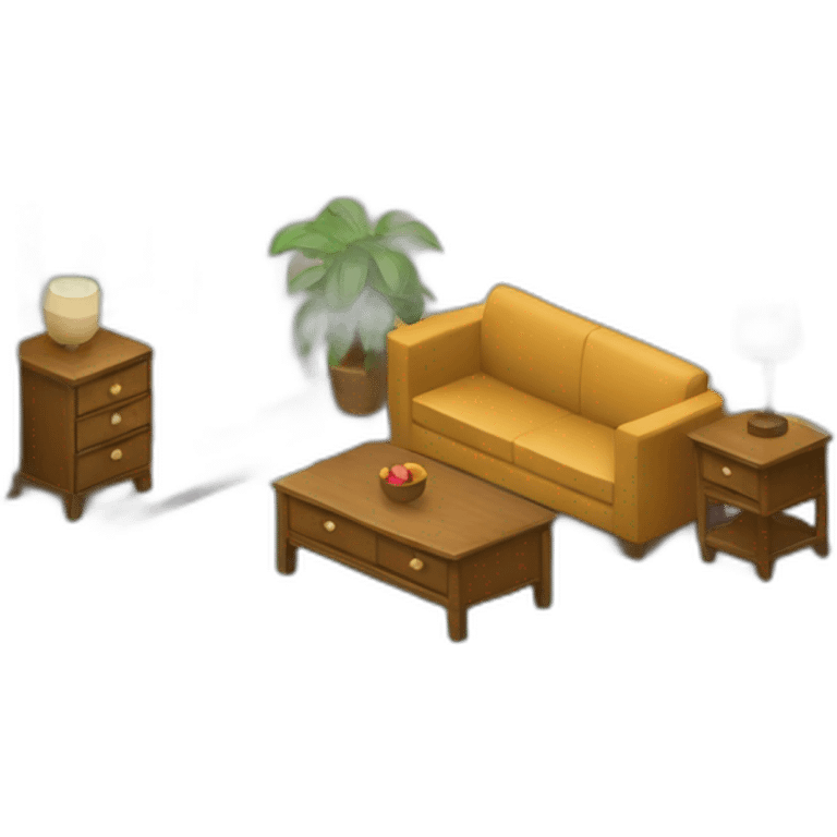 furniture isometric view emoji