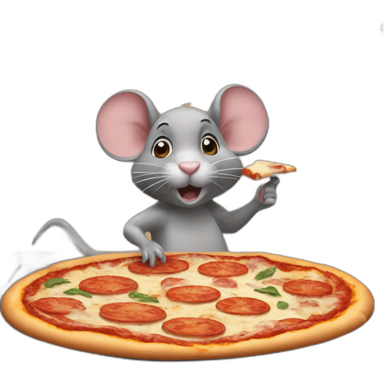 Rat making pizza emoji