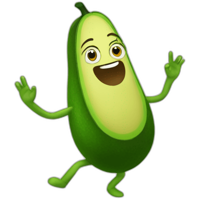 dancing avocado emoji