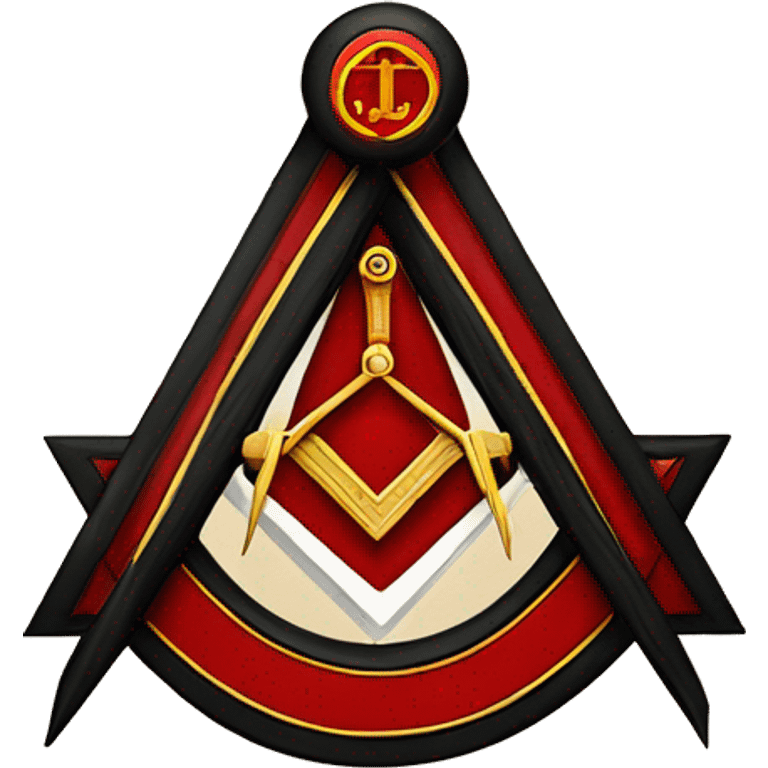 red and black holy royal arch freemason log emoji