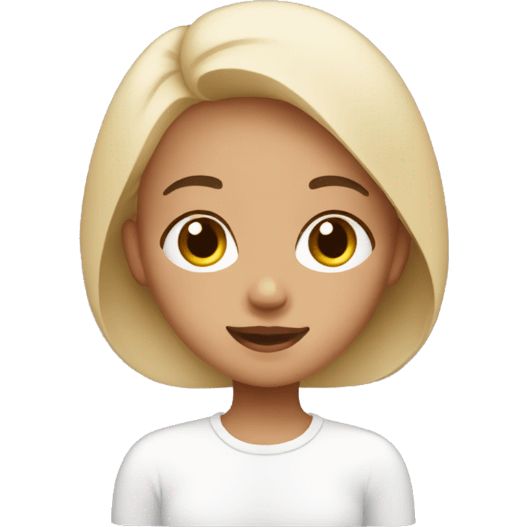 Girl doing skincare emoji